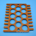 Orange Bakelite Sheet Plastic Machined компоненттери